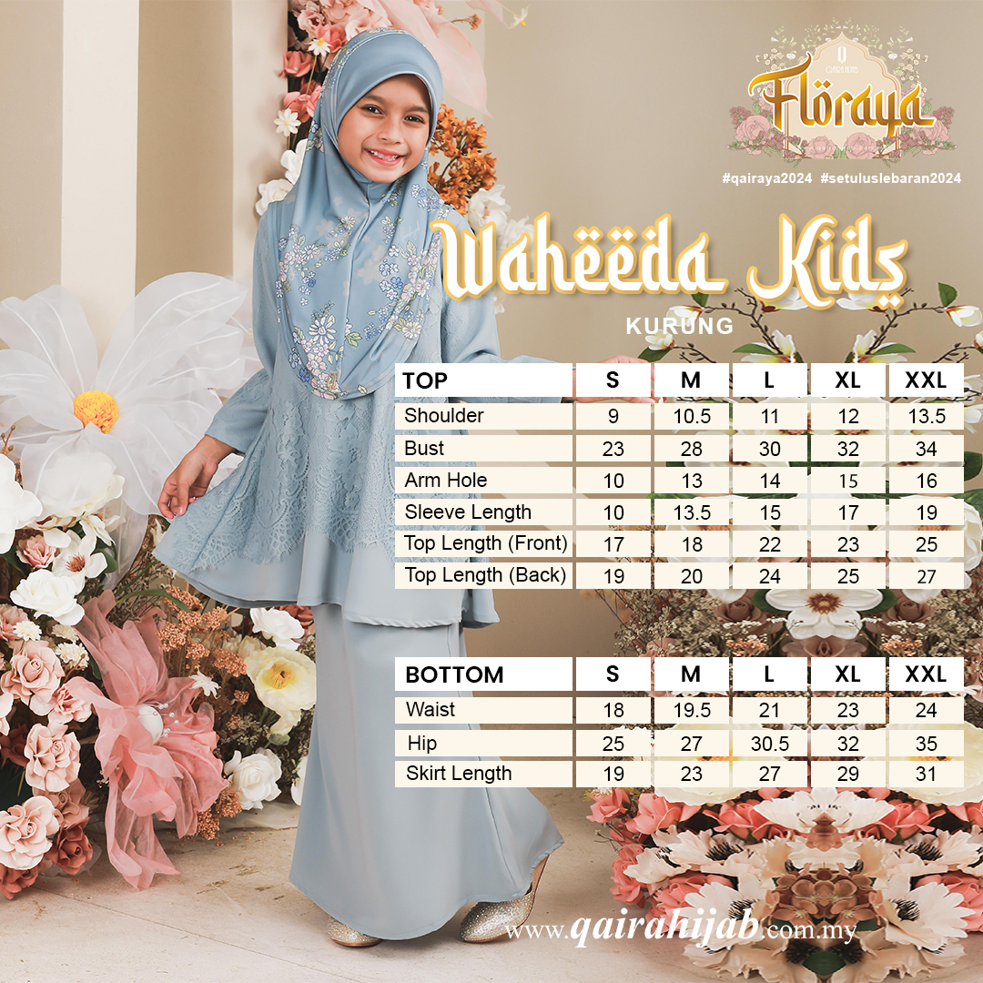 KURUNG WAHEEDA KIDS - KWK01 (NUDE)
